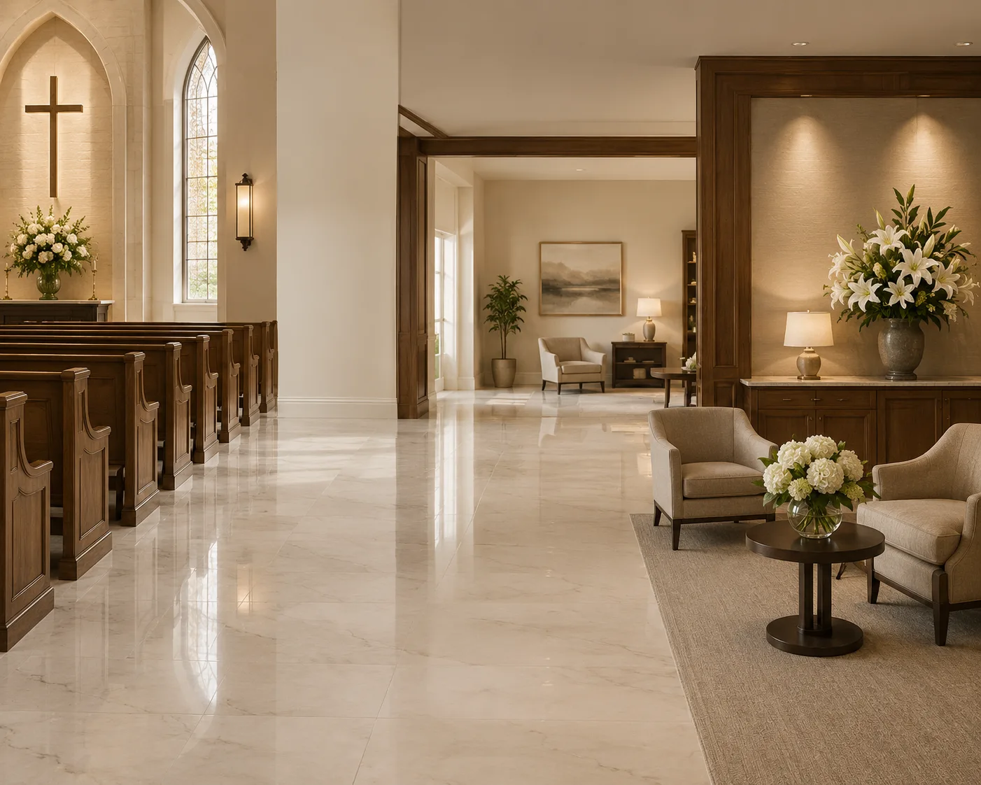 Metrospec church and funeral home cleaning technician in Montreal